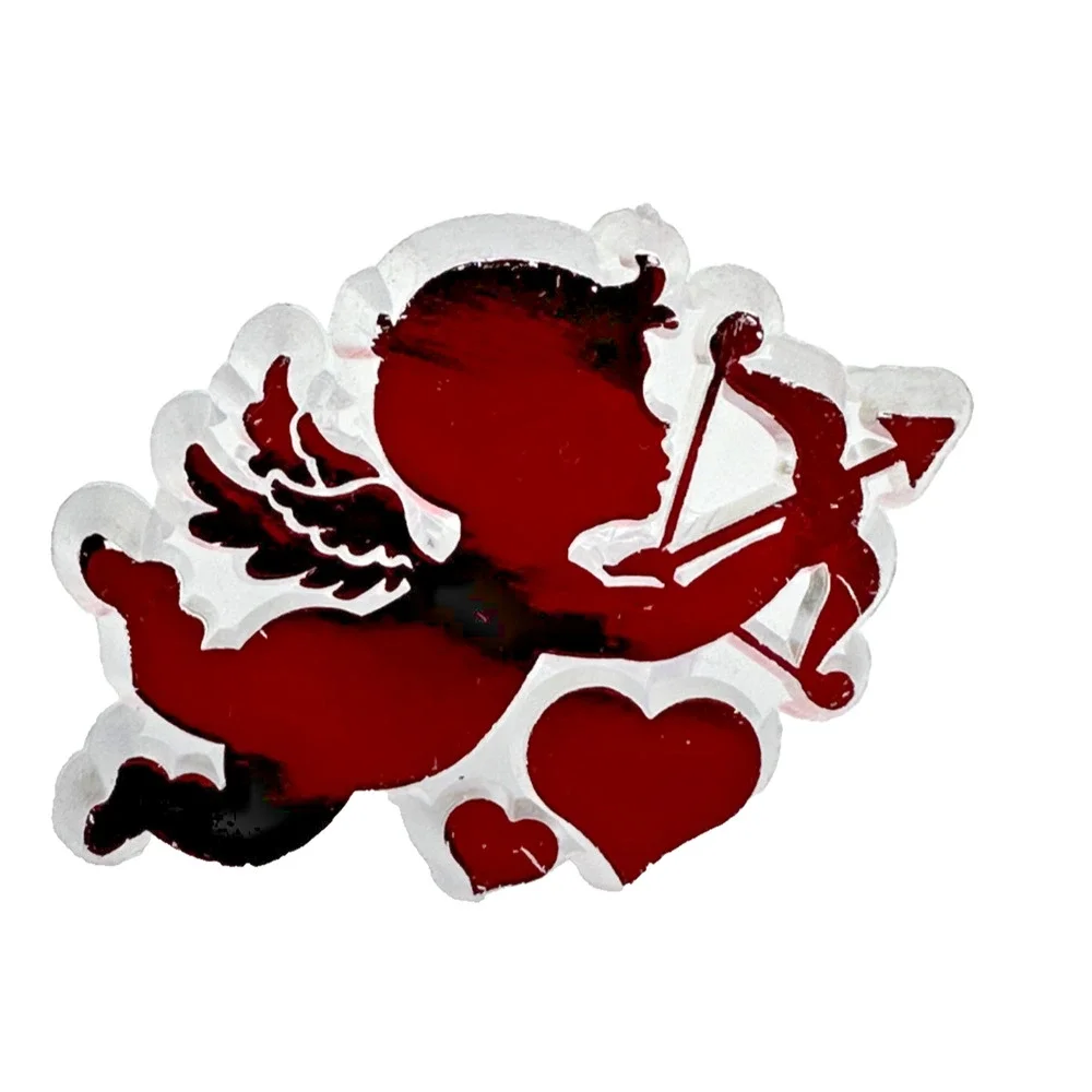 24 Pack Cupid and Hearts Cupcake Rings Valentine Party Cake Topper Favors